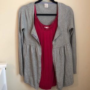 Maternity gray cardigan 🤰